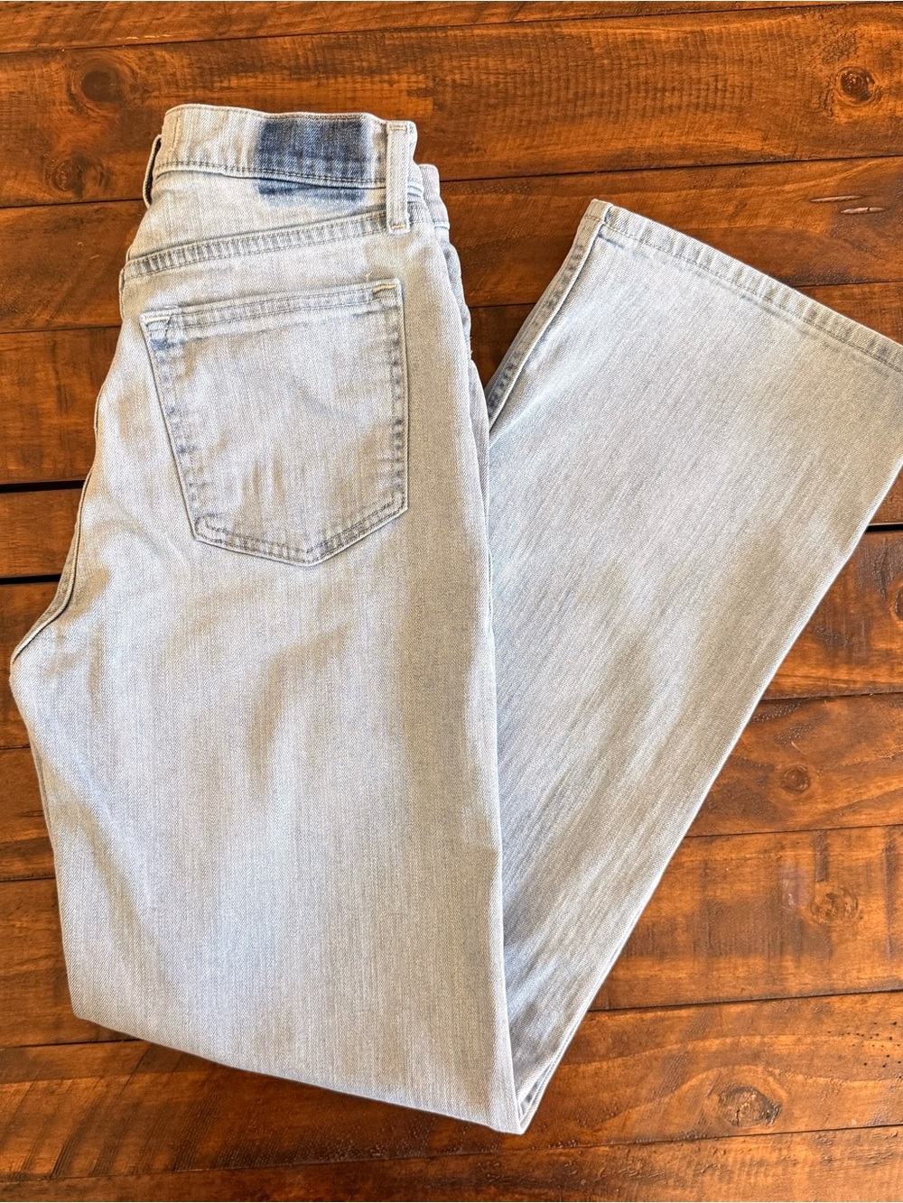 Abercrombie & Fitch Light Wash High-Rise Straight Jeans